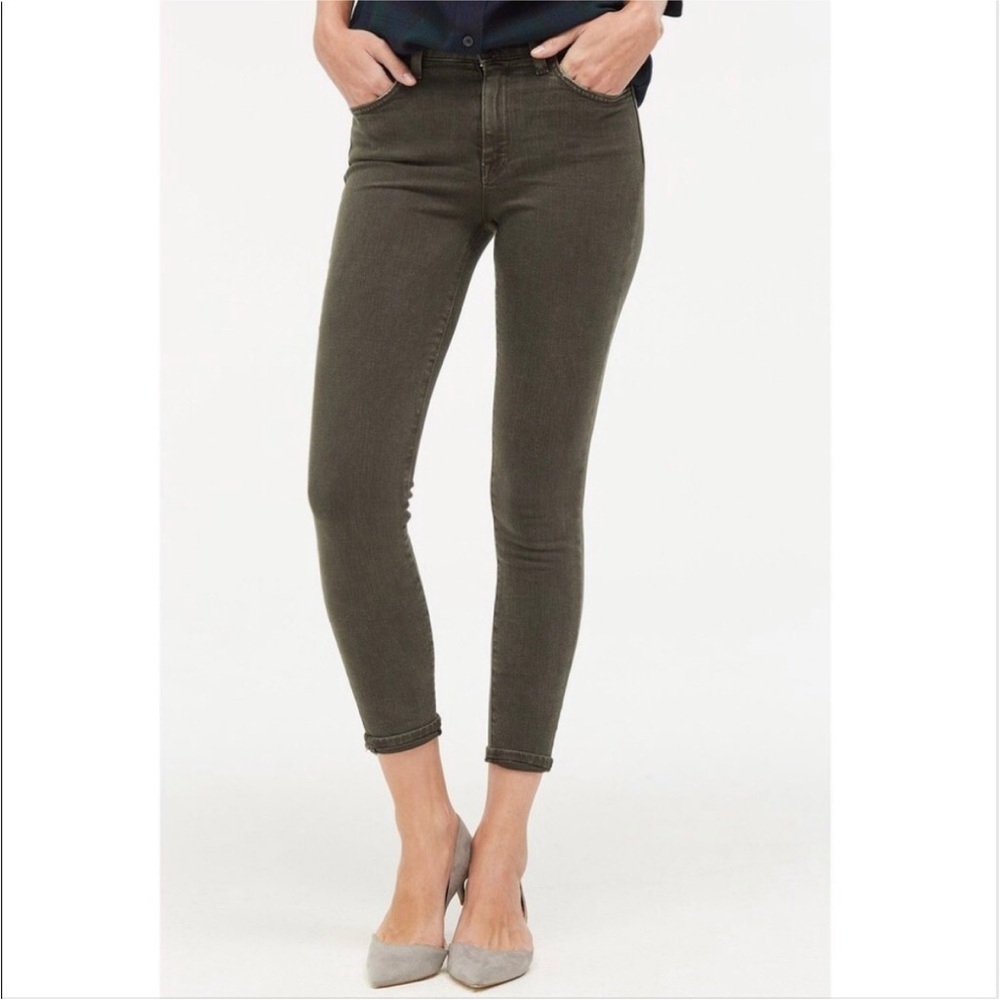 Baldwin Rivington Mid‎ Rise Peg Leg Cropped Skinny Jean Size 26